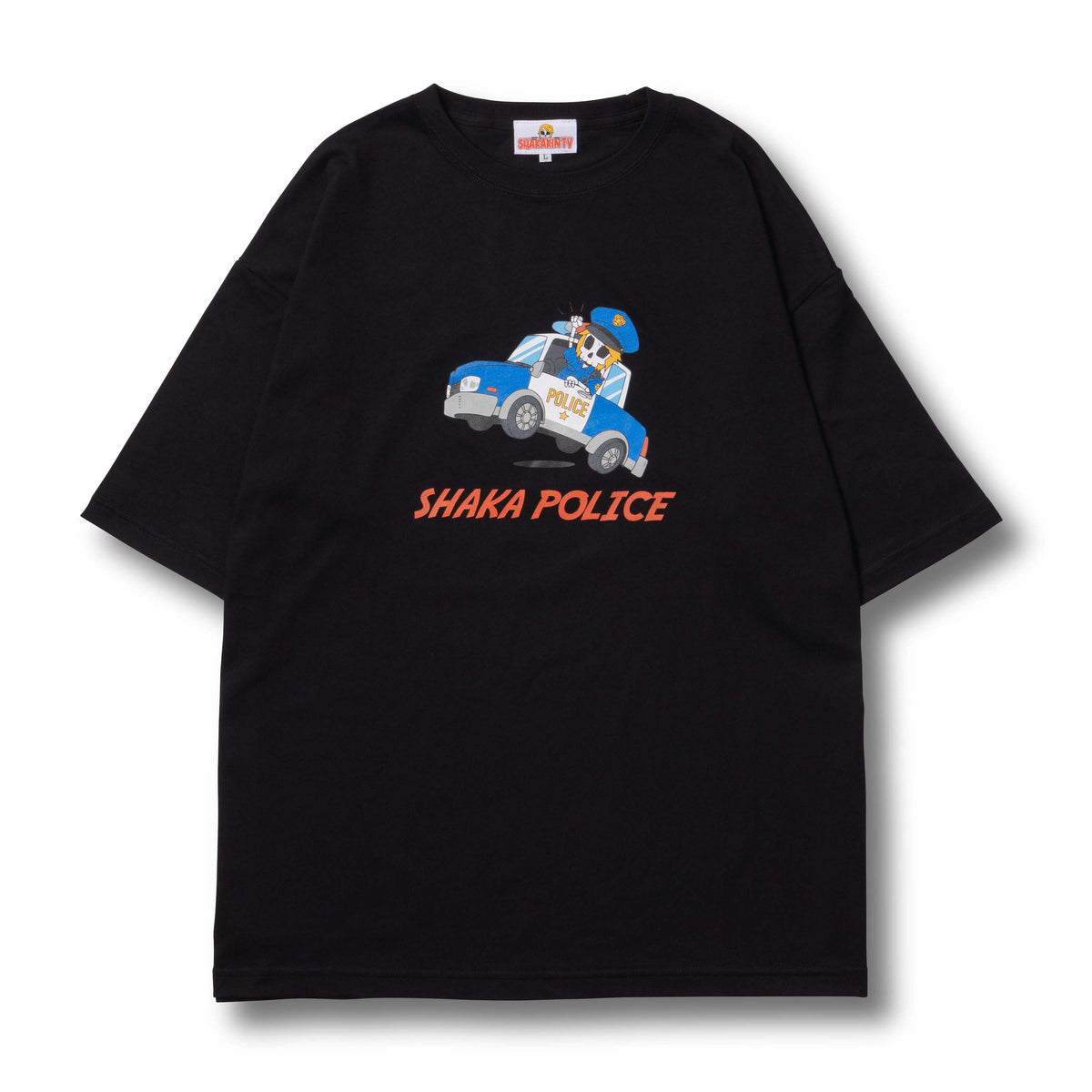 ぽぽ商品釈迦 ストリーマー SHAKA POLICE Tシャツ Lサイズ