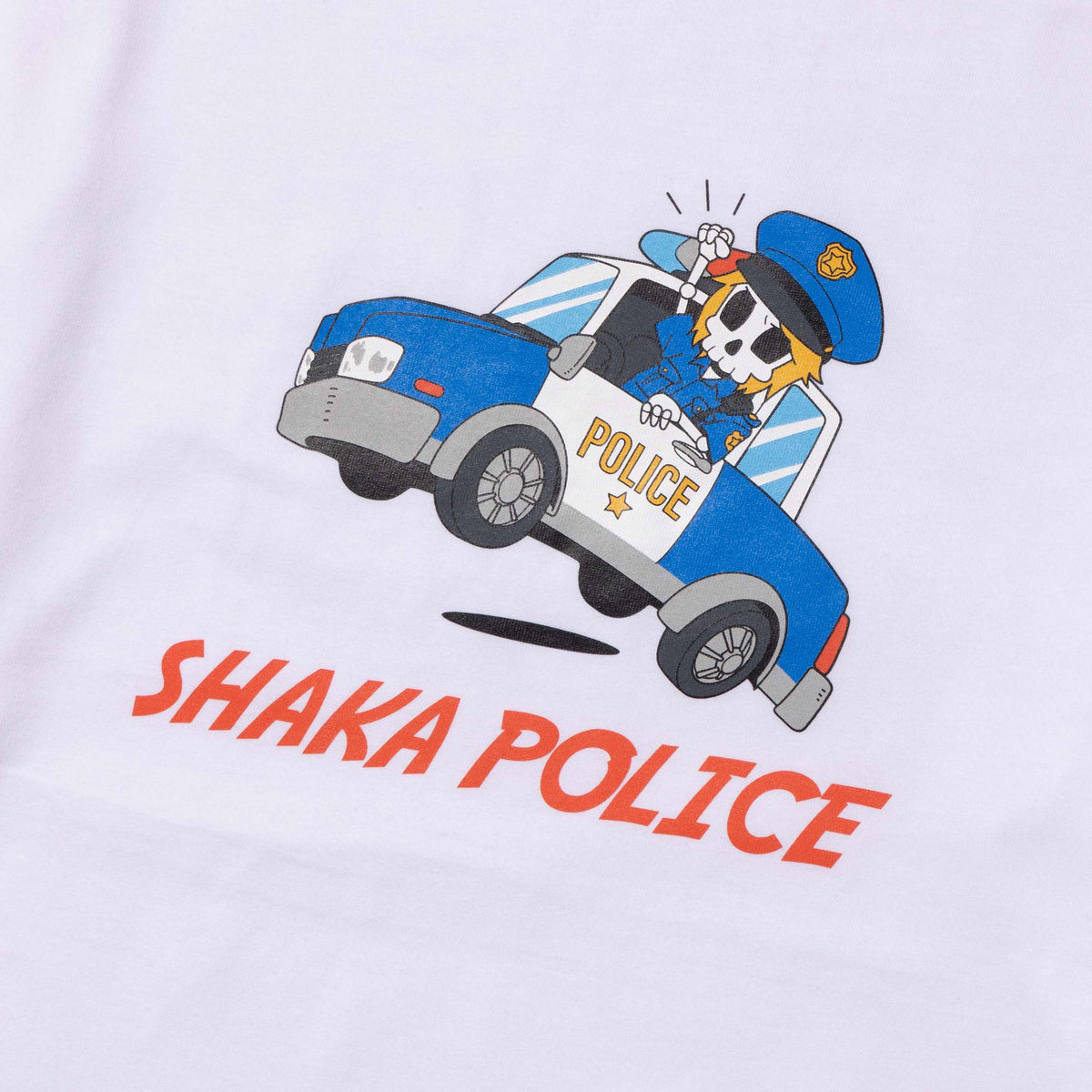 SHAKA POLICE TEE / WHITE – SHAKA STORE