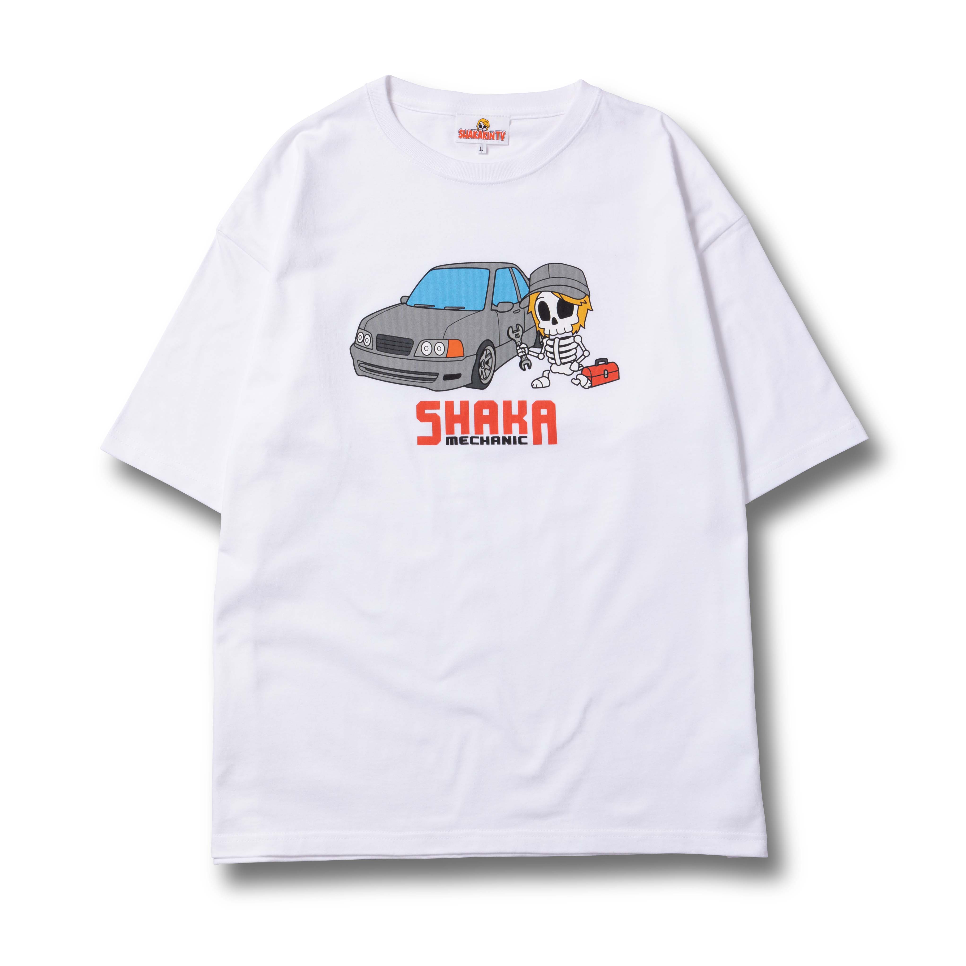 SHAKA MECHANIC TEE / WHITE – SHAKA STORE