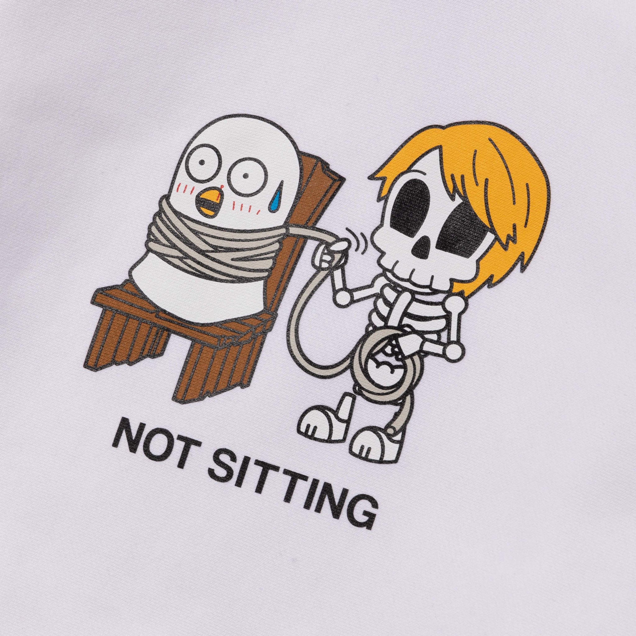 NOT SITTING HOODIE / OFF WHITE